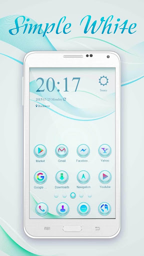 Simple White ZERO Launcher