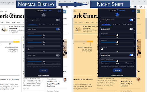 Lunar Reader - Dark Theme & Night Shift Mode