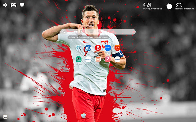 Robert Lewandowski Wallpapers HD New Tab