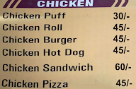 Sizzling Snacks And Bakery menu 3