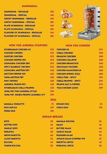 Rasavid Multicuisine Restaurant menu 