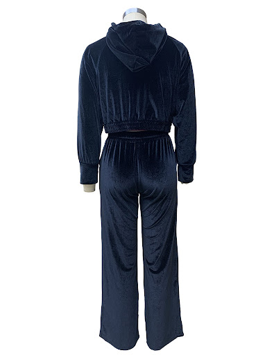 Title 24, Womens Hoodie Gold Velvet Sports Casual Pants ...