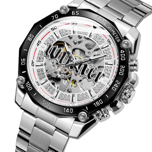 Title 5, Mens Fashion Casual Skeleton Mechanical Moveme...