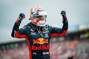 Red Bull's Max Verstappen celebrates after winning the German F1 Grand Prix last weekend.