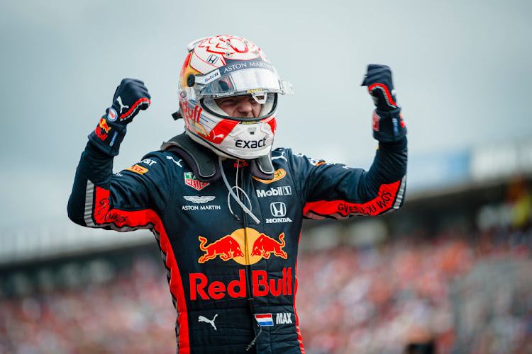 Red Bull's Max Verstappen celebrates after winning the German F1 Grand Prix last weekend.