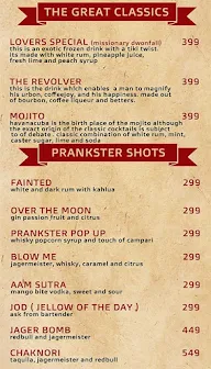 Prankster menu 8