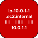 ip-x-x-x-x.ec2.internal to IPs