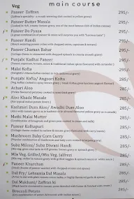 The Zaffran - Banquet & Restaurant menu 6