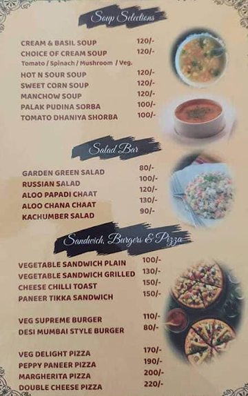 Mukund Villas menu 