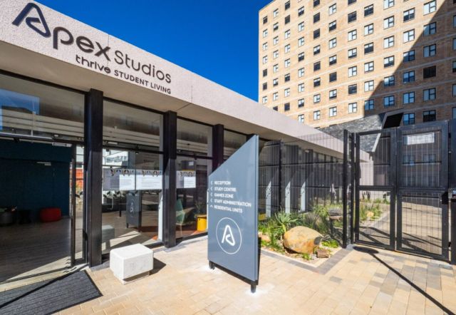 Apex Studios in Braamfontein is a student accommodation building owned by Growthpoint Properties. Picture: SUPPLIED