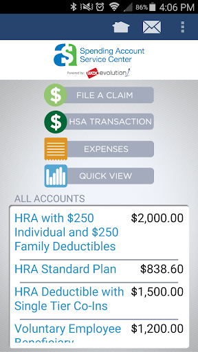 Spending Account Mobile Center