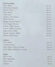 Cafe Aura menu 1