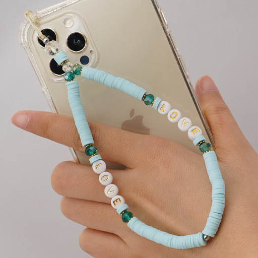 Title 3, Liuli Eye Beads Anti-lost Mobile Phone Chain fo...