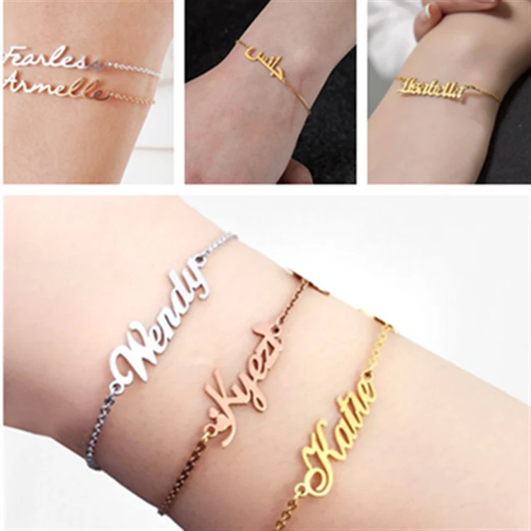 Pulseira de nome personalizado