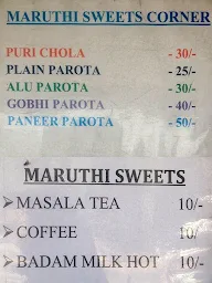 Maruthi Sweet Corner menu 2