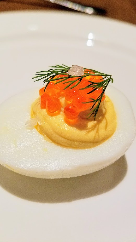 Tanner Creek Tavern, Deviled Eggs with Trout Roe and Dill