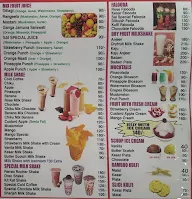 Sai Juice menu 1