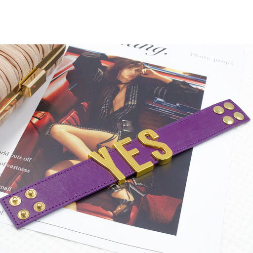 Title 3, Letter Style Wrist Strap Personalized Leather M...