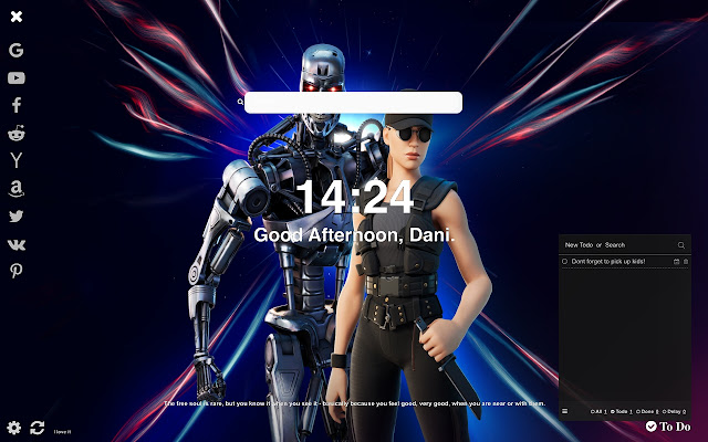 T-800 Fortnite Skin Wallpapers New Tab