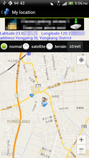 Screenshot Location Address Finder