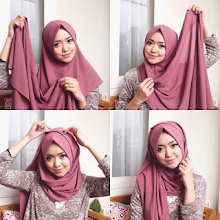 Tutorial Hijab Pashmina Simple Untuk Wajah Lonjong