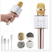 Micro Karaoke Kèm Loa Bluetooth Q7 - Hát Hay Giá Rẻ