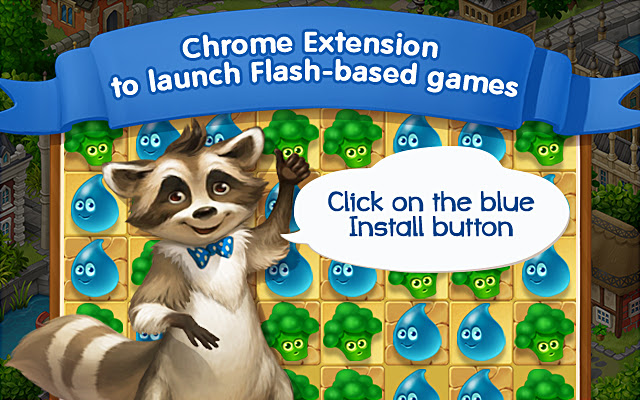 Quick launch of Flash-based games chrome extension