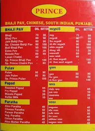 Prince Bhajipav menu 4