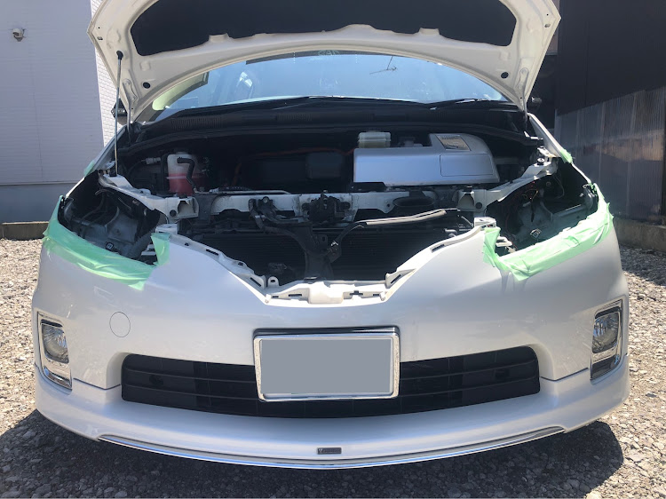 エスティマのヘッドライトHID→LED化・fcl.LEDコンバージョンキット・DIY・道卵に関するカスタム事例の投稿画像3枚目
