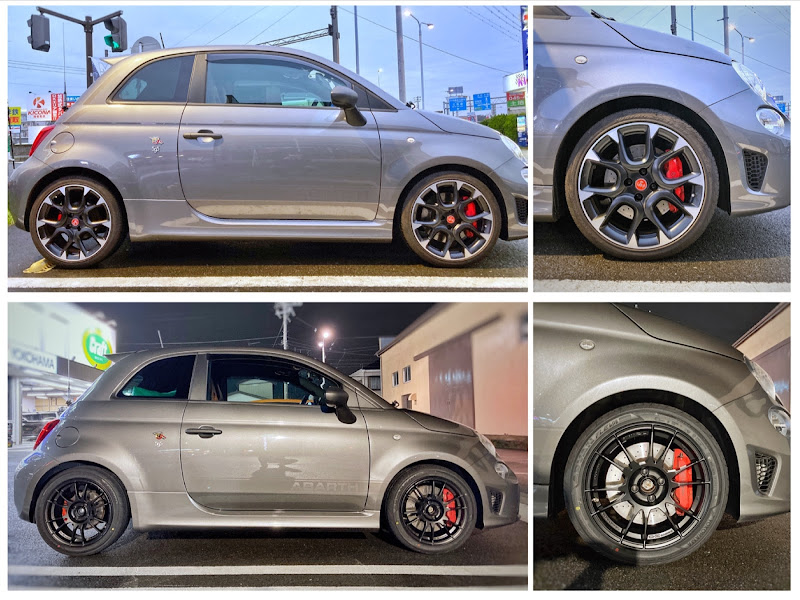 アバルト 595のOZ Racing・Ultraleggera・ADVAN FLEVA V701に関する ...