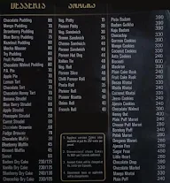 Modi's Cake-N-Cafe menu 2