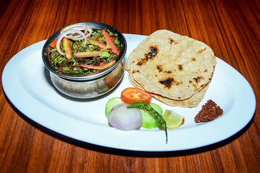 Bhindi Fry With 3 Butter Roti