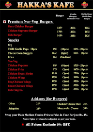 Hakkas Kafe menu 2