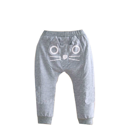 Title 1, Childrens Cartoon Cat Harem Pants in Autumn