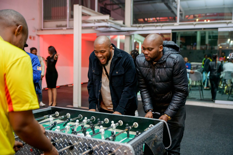 Gaming at the Carling Black Label Champions Day.