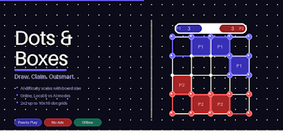 Dots & Boxes — Board Game Screenshot 1 of 9