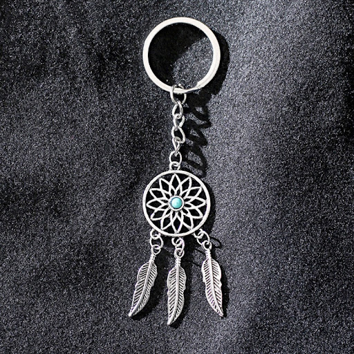 Title 3, Bohemian Alloy Dream Catcher Tassel Pendant Key...