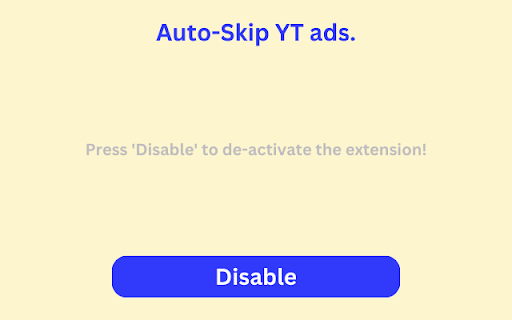 Auto-skip YT Ads