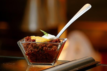 Chipotle Beef Chili with Cheddar Cheese Sauce