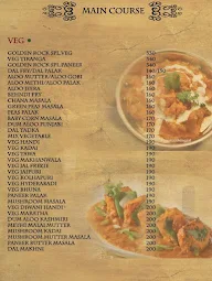 Golden Rock menu 1