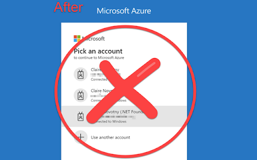 Use My Current Account To Login Microsoft SSO