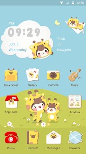 Download Giraffe Day  - Hola Theme APK for PC