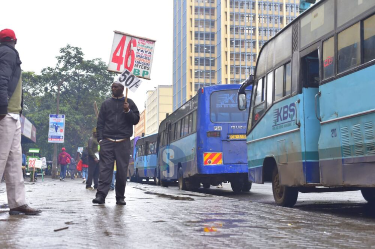 Matatus in operation ahead of of Saba Saba day protest on July 7, 2023.