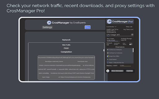 CrosManager - A Web-based System Monitor