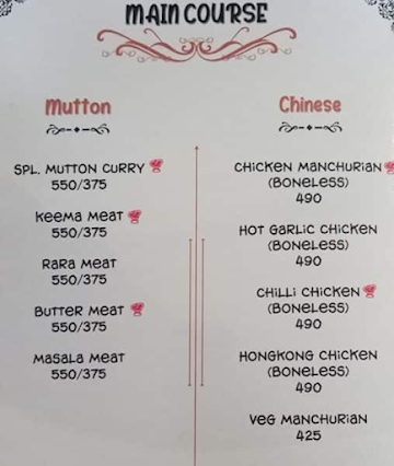 Ludhiana's Baba Chicken menu 