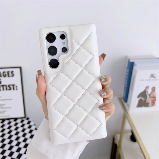 Title 3, Diamond Plaid Leather Phone Case. Protective ph...