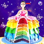 Rainbow Doll Cake bakery Game - DIY Cooking Kids  Icon