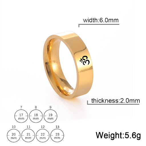 Title 1, Stainless Steel Yoga Ring for Men Women enhance...