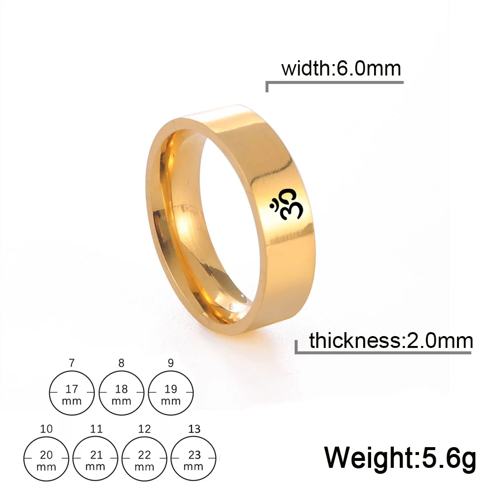 Title 1, Anillo de yoga de acero inoxidable para hombres...