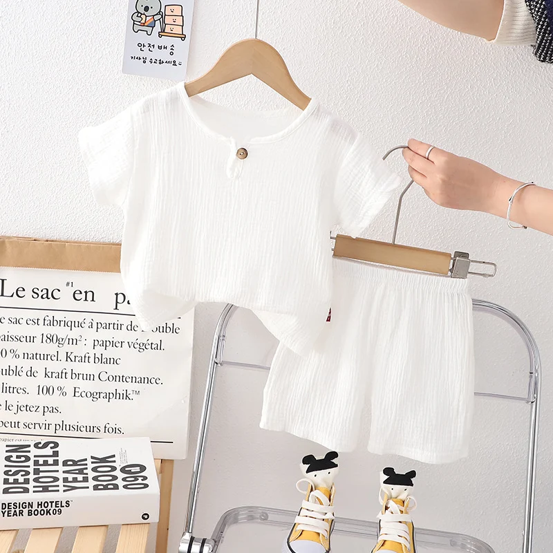 Title 10, Ensemble Short Manches Courtes Col Rond pour Fi...